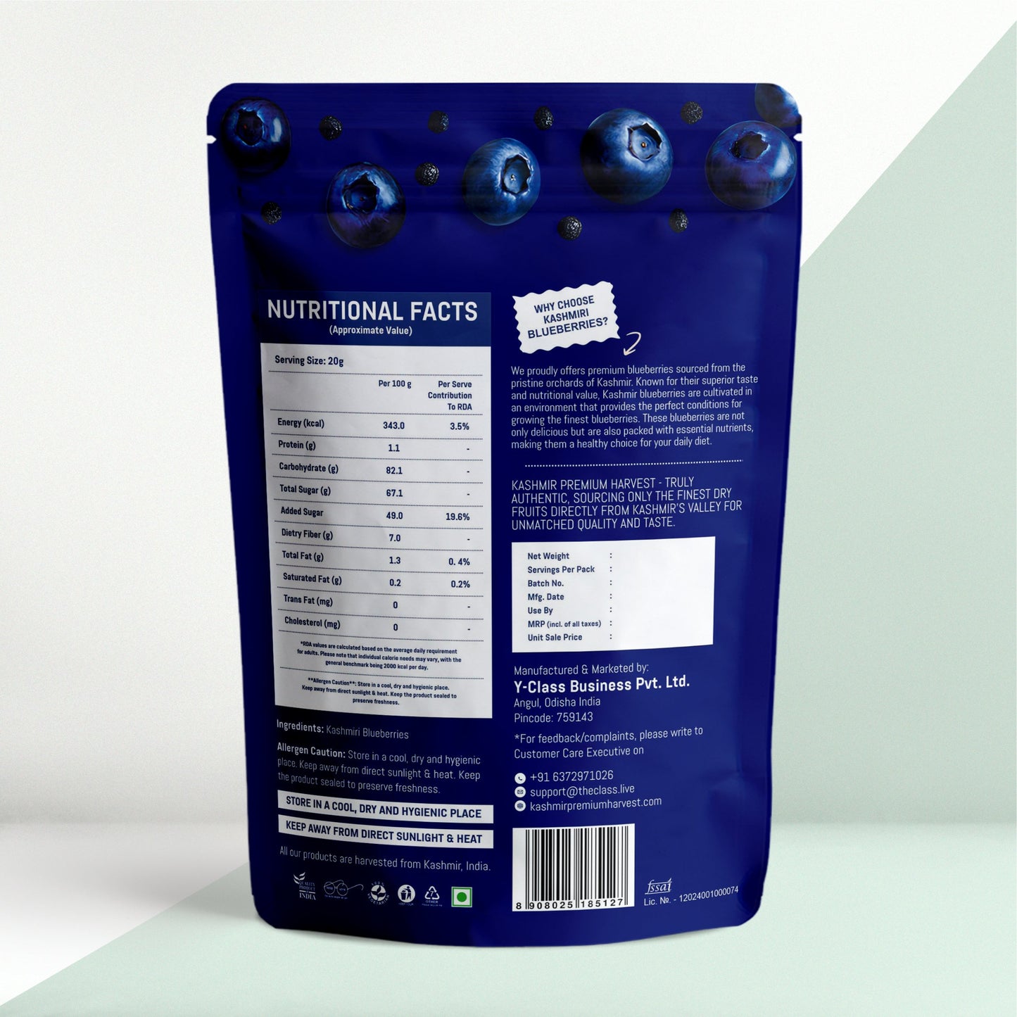 Blueberry Nutritional Information