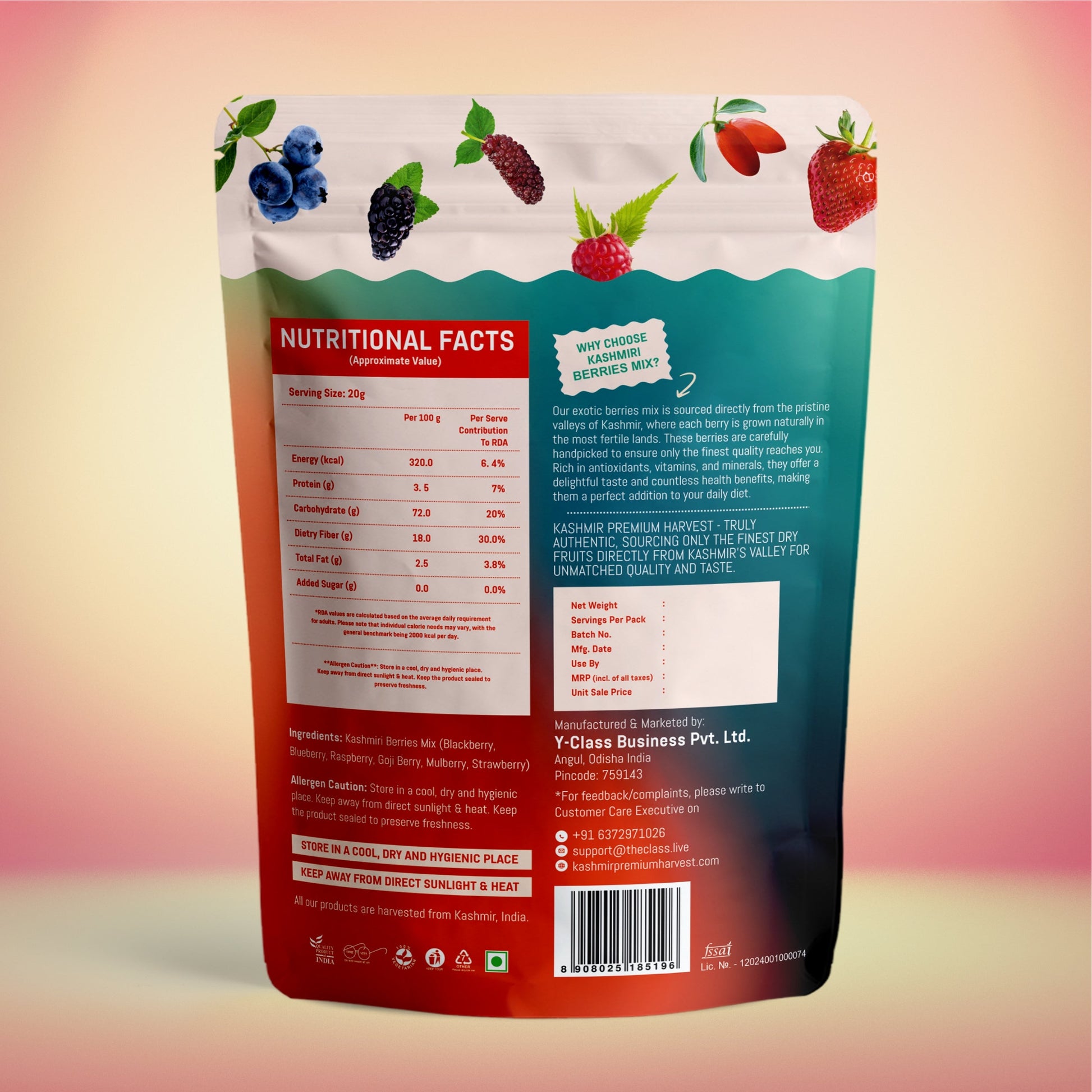 Berries Mix Nutritional Info