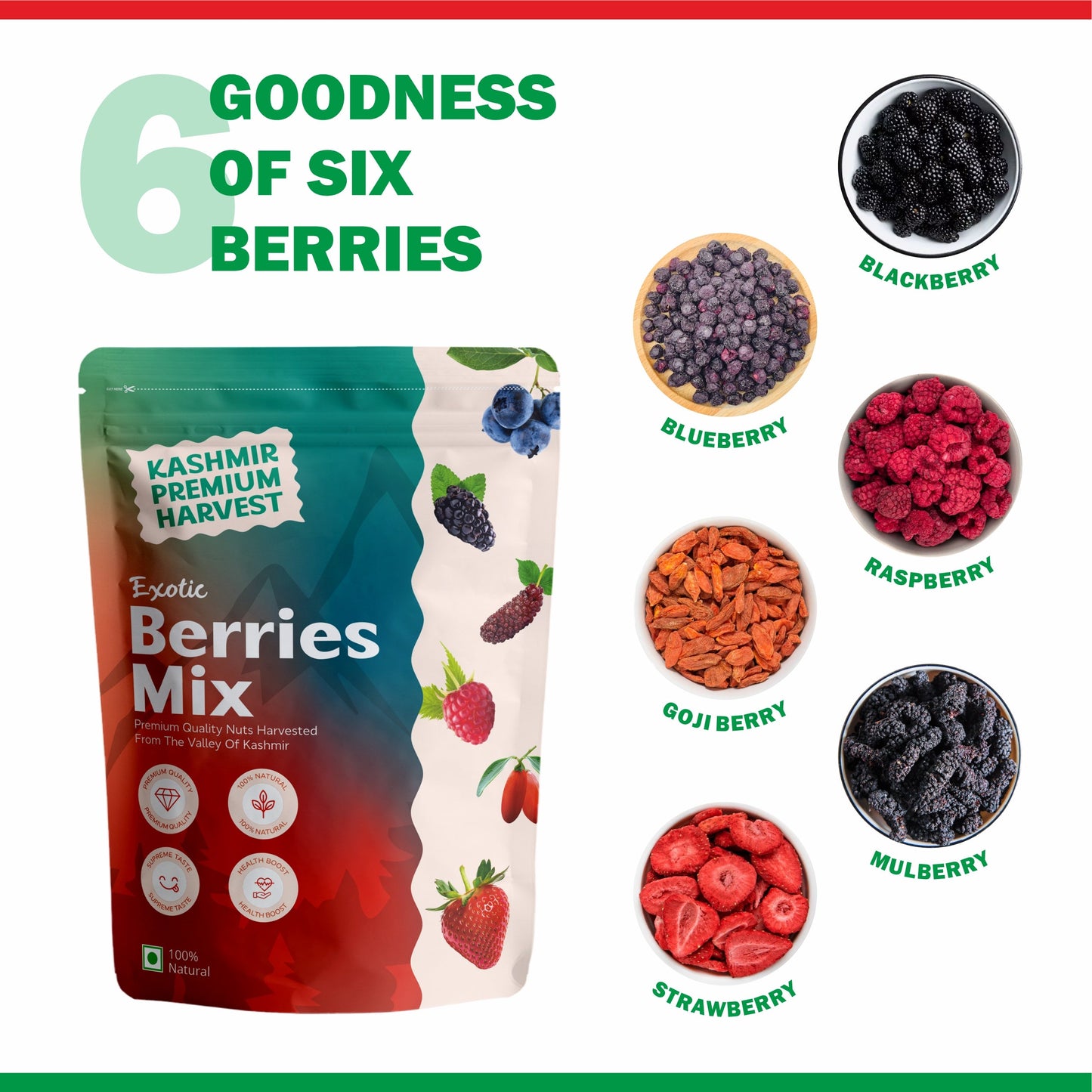 6 Berries in Berries Mixture