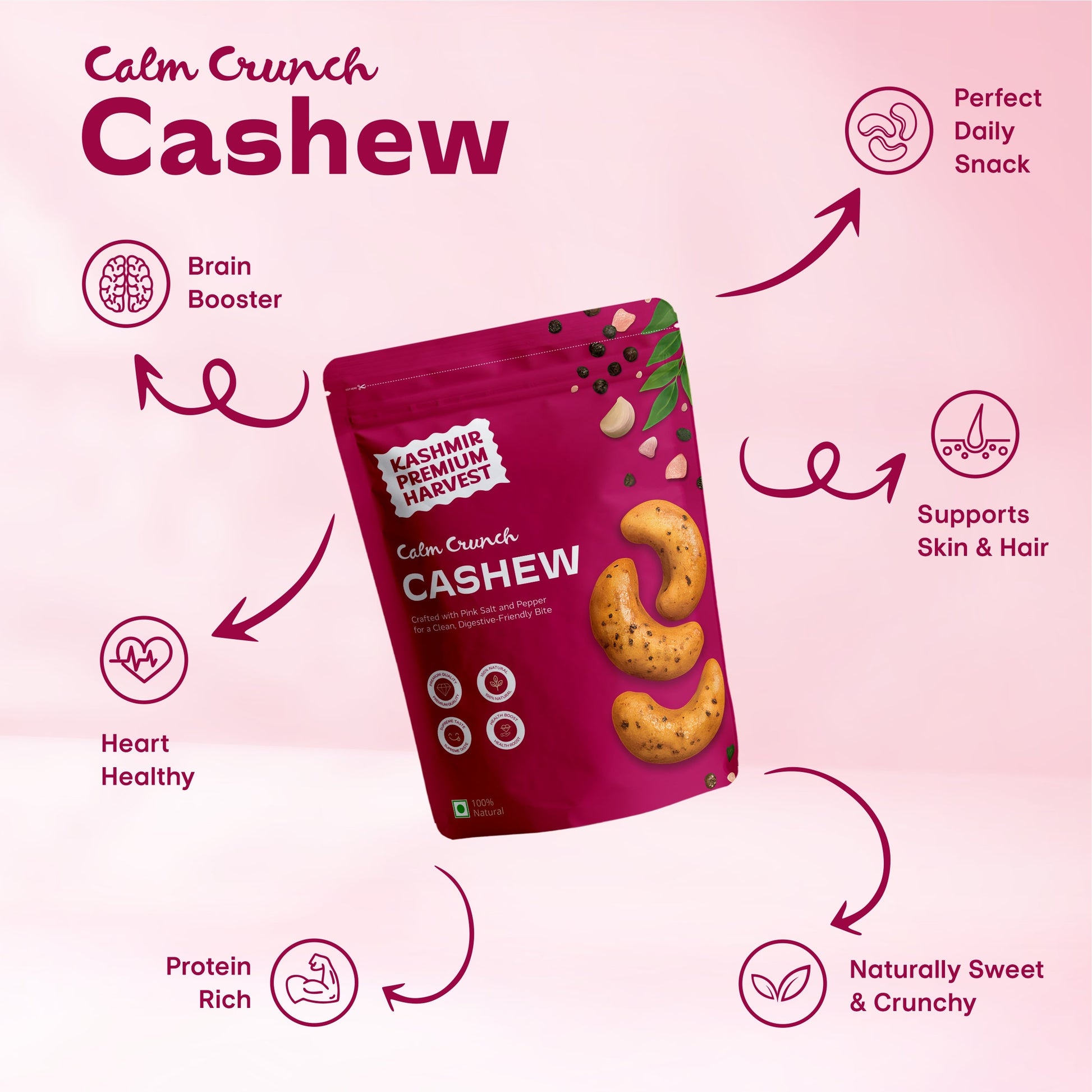 Calm Crunch Cashew Health Benefits