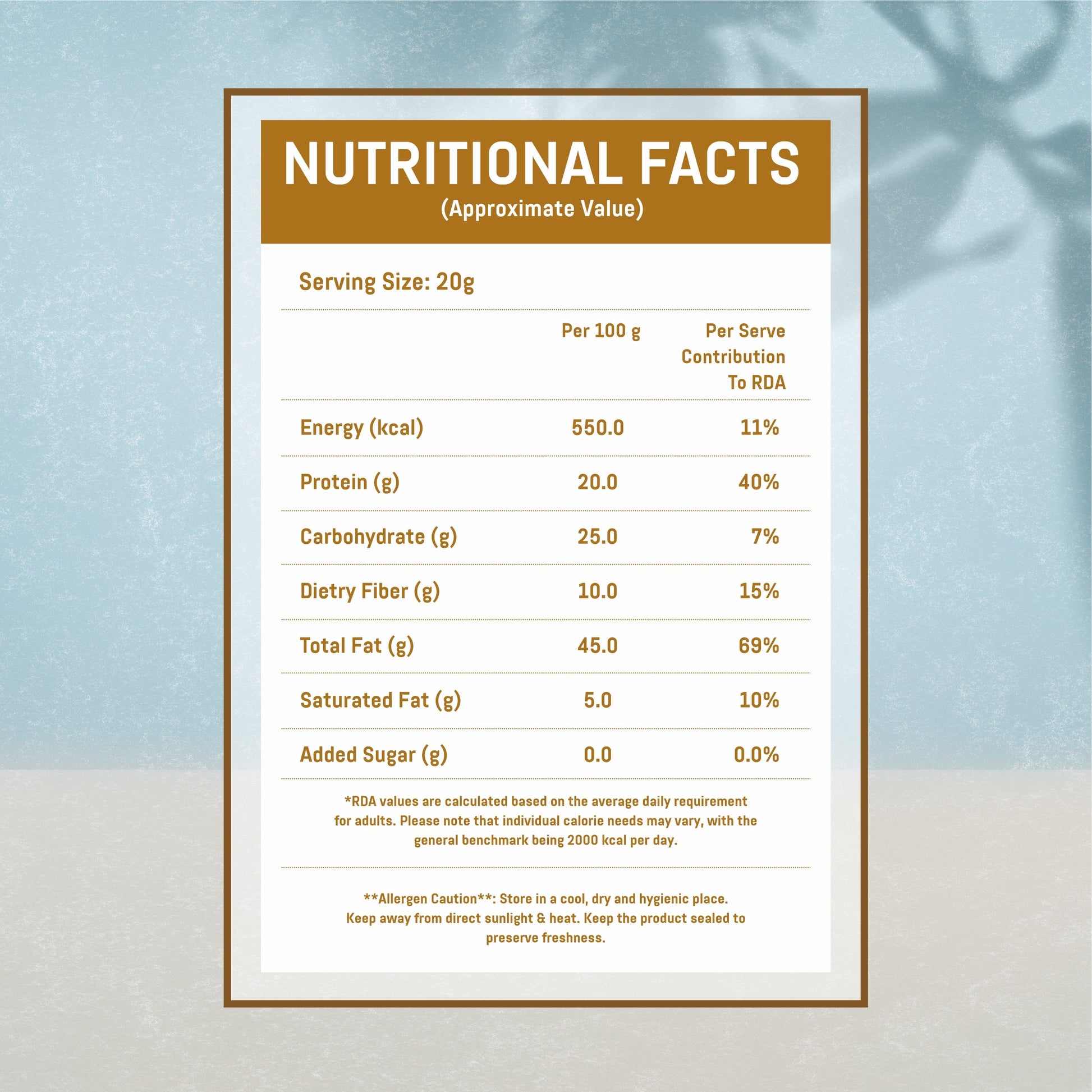 Nuts Mix Nutritional Facts