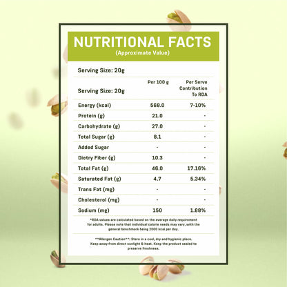 Nutritional Facts of Pistachio