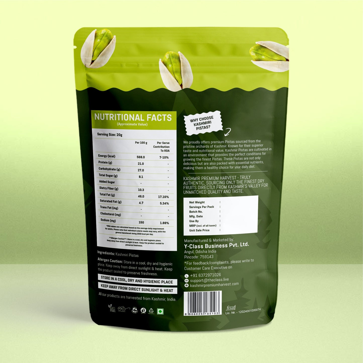 Pistachio Package 400g