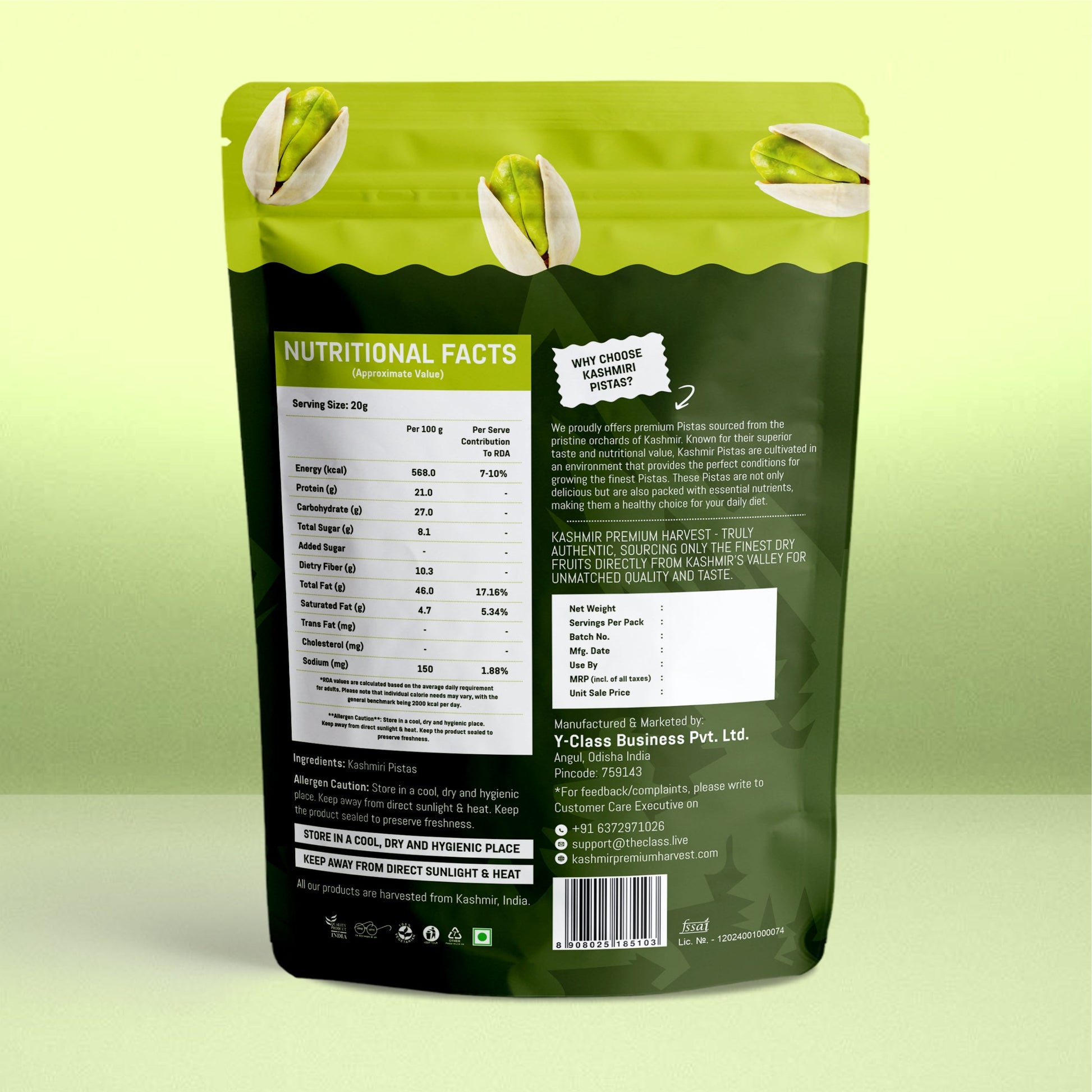 Pistachio Package 400g